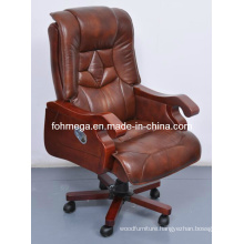 Executive Office Light Brown Leather Throne Chair (FOH-B8003)